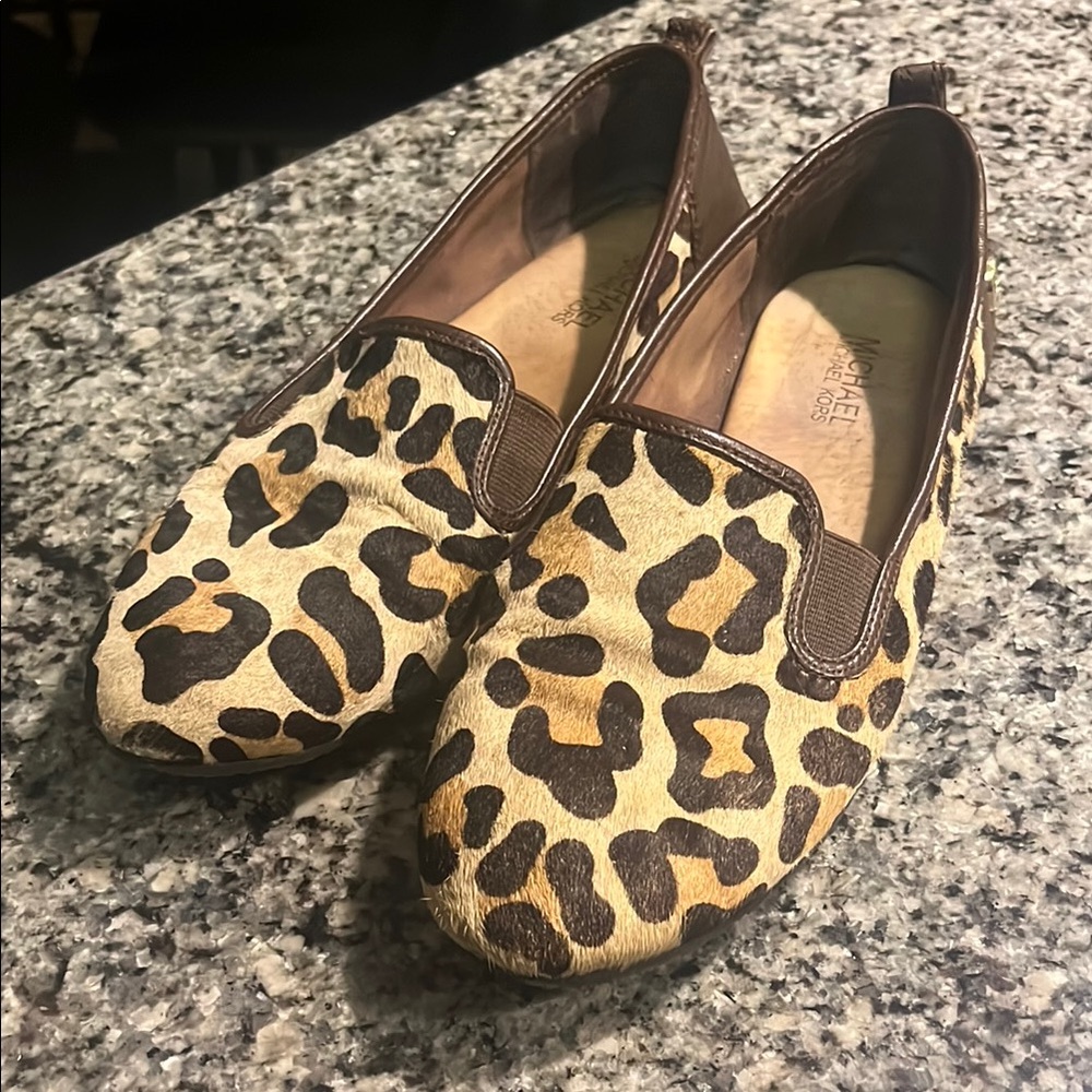 Michael Kors Leopard Print Slip-on Loafers